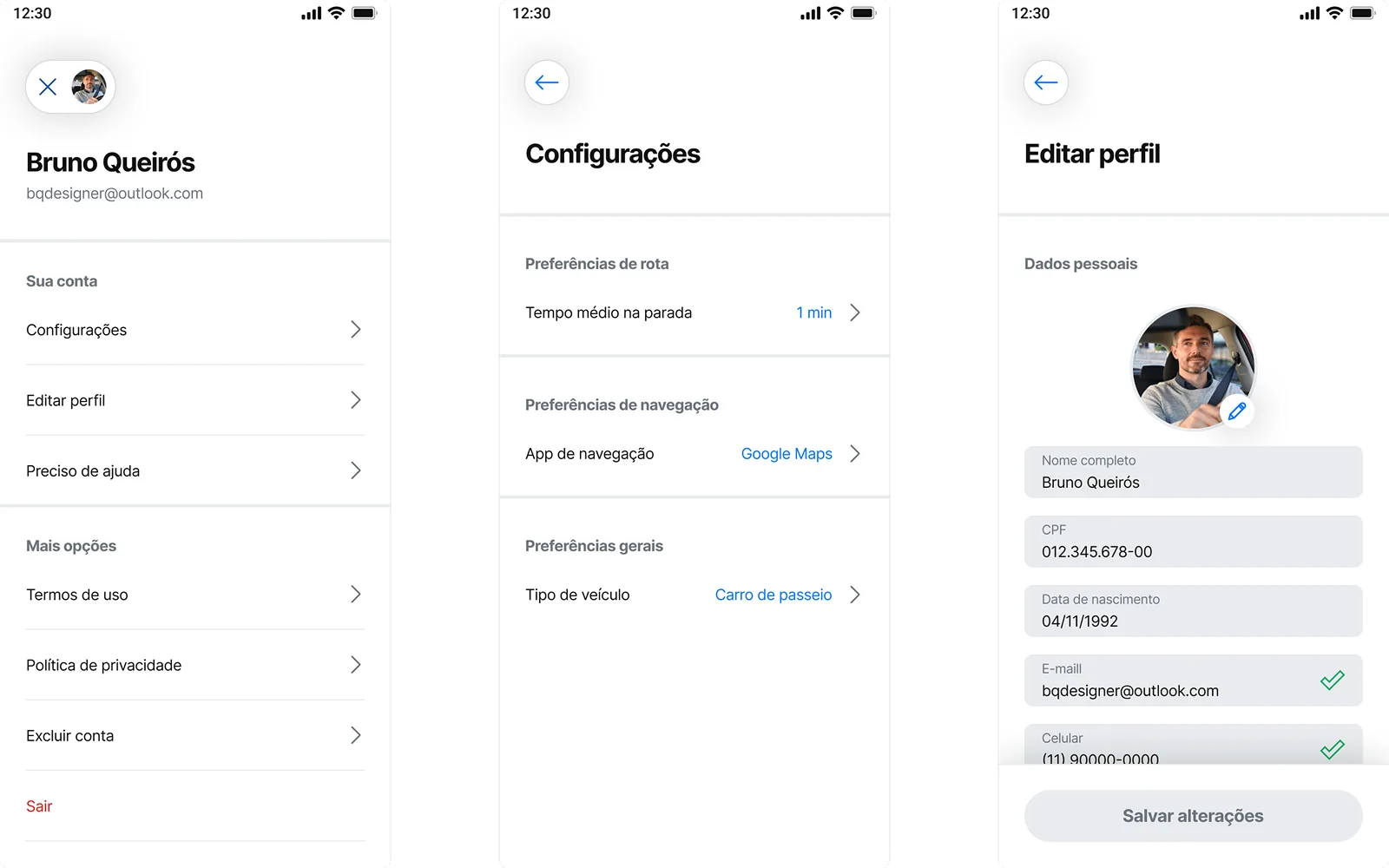 Biblioteca de componentes mobile do WiseApp